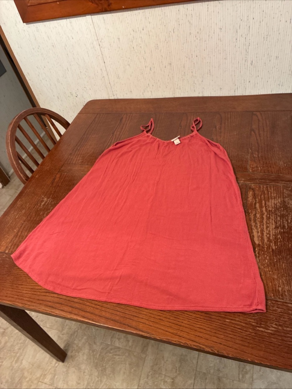Mossimo Supply Co. Coral Spaghetti-Strap Cami Women’s L Tank Top Dress